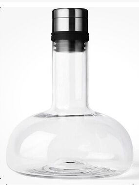 MENU Wine Breather Deluxe Glass Wine Decanter Aerator EUC
